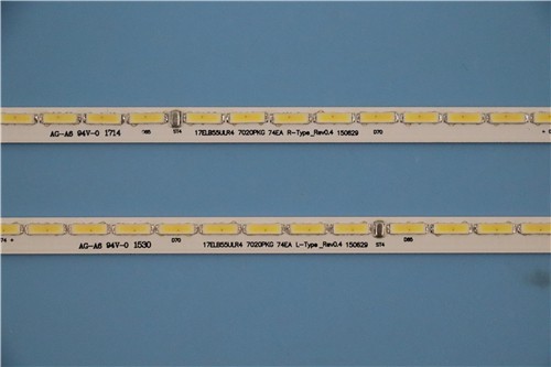 Vestel  TV backlight strip for  Vestel 55UA8300 55UA8900 55UA9400 55UA8990 55UD9350 55UA9400  17ELB55ULR4 7020PKG 74EA L-Type_Rev0.4  17ELB55ULR4 7020PKG 74EA R-Type_Rev0.4