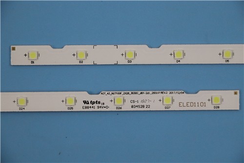 Samsung TV backlight stripAOT_43_NU7100F_2X28_3030C LM41-00606A BN96-45954A 46053A BN61-15482A UE43NU7100U UE43NU7120U