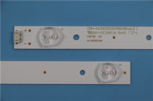 LG TV backlight strip for LG 43UG620V  CRH-A4330300104L6CNRev1.0  CRH-A4330300105R6CNRev1.0