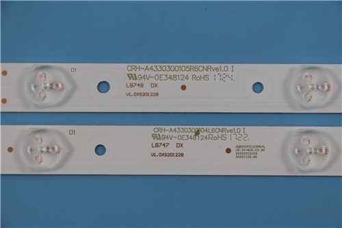 LG TV backlight strip for LG 43UG620V  CRH-A4330300104L6CNRev1.0  CRH-A4330300105R6CNRev1.0