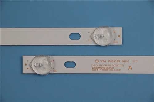 LED TV Strip Light For JS-D-JP43DM-A81EC B81EC For Lehua 43X600 E43DM1000 E43DU1000 MCPCB LED TV Backlight