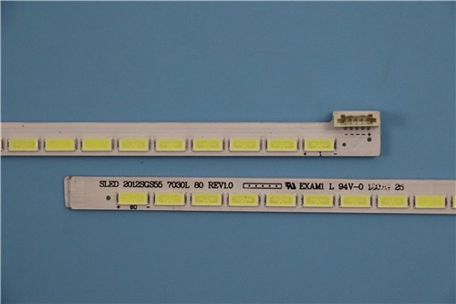 Original 1pc 80led LED TV backlight strip bar SLED 2012SGS55 7030L 80 REV1.0 for 55